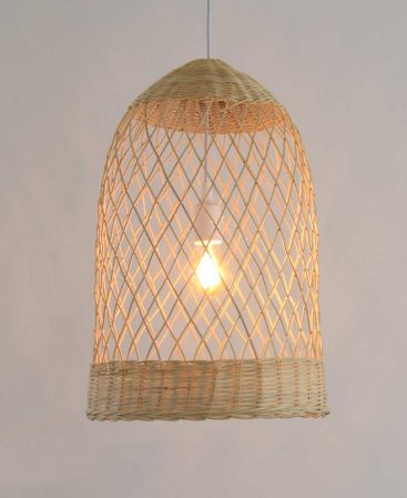 Large Rustic Rattan Lamp Shade